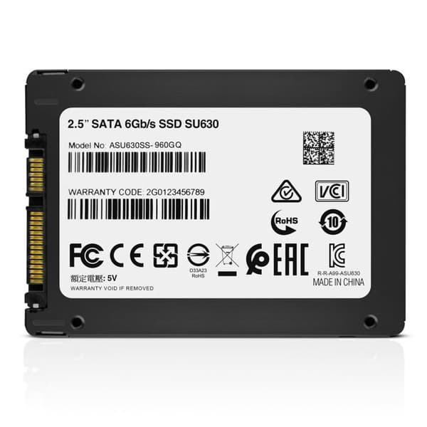 ADATA ULTIMATE SU630 2,5" 960 Gt SATA 3D2 QLC SSD