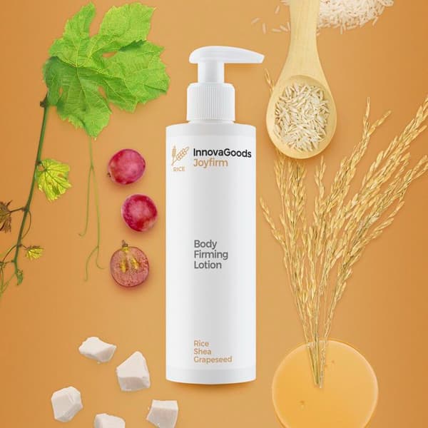 Lotion för kroppen som fastar InnovaGoods Rice Joyfirm 250 ml Vit