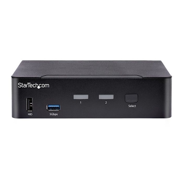 KVM-switch - STARTECH - SV231DPUCA - 2 porte - 4K 60Hz - USB-C, DisplayPort, Thunderbolt 3/4
