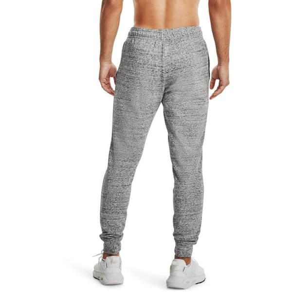 Träningsbyxor - Under Armour - Rival Terry - Grå - Tight - Bekväm Grå Vit S