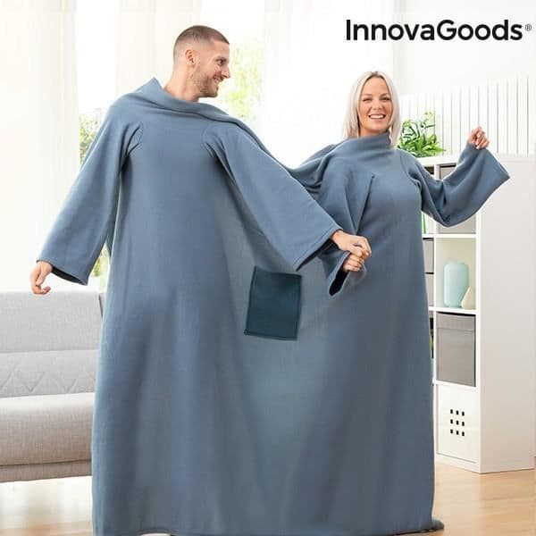 Täckning - INNOVAGOODS - Doublanket - Dubbelhylsa - Centralficka - Grön Grön