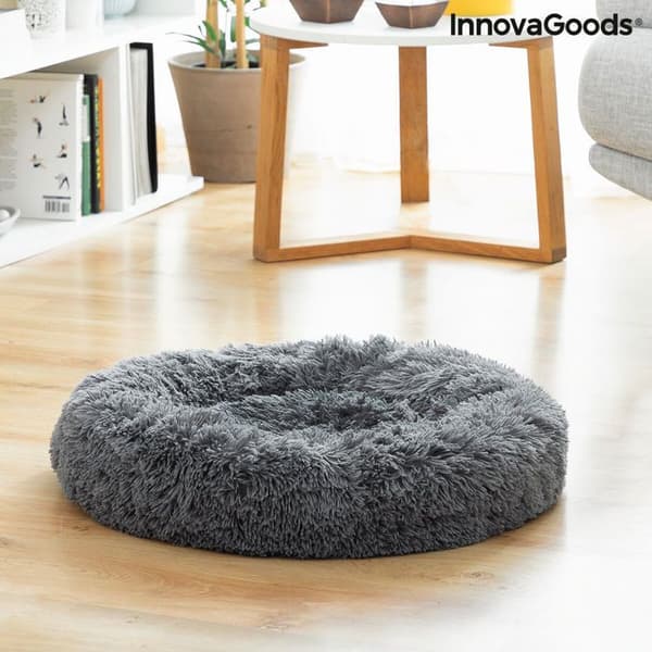 Säng för husdjur - InnovaGoods - Bepess - Ø 60 cm - Antistress - Grå grå