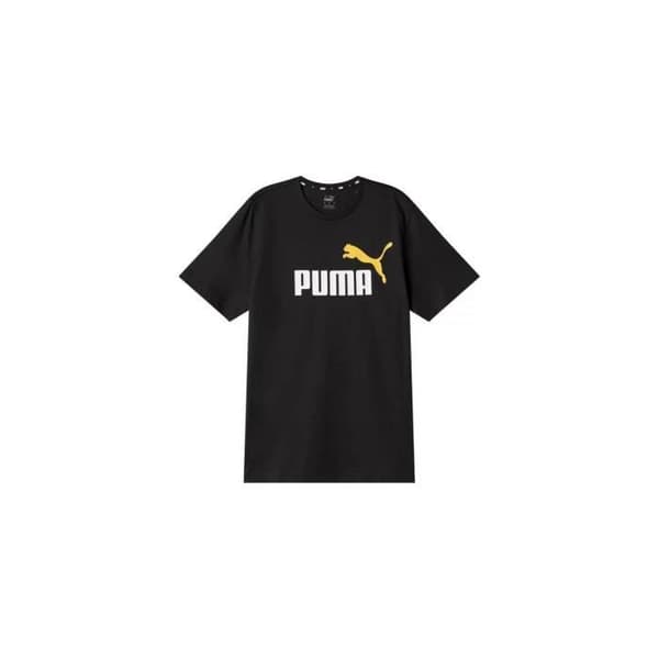 Camiseta Puma ESS+ 2-tröja med logotyp Röd S