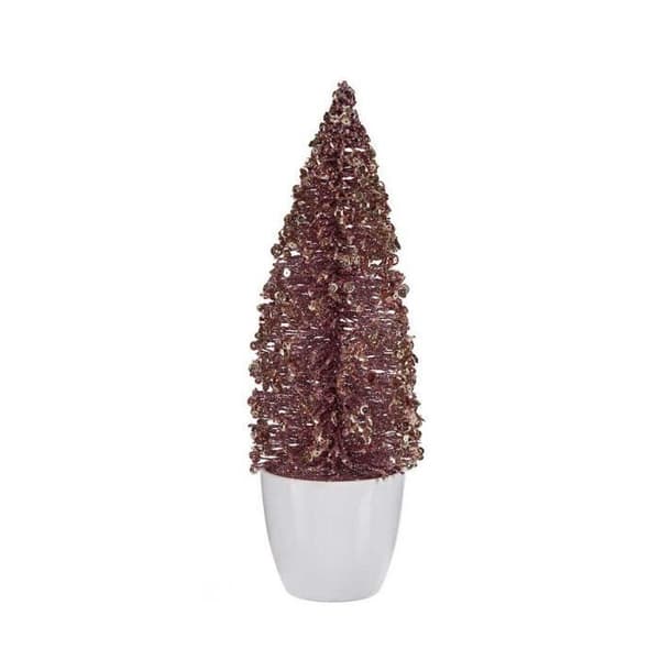 Juletre - Lille model - Roséguld - Plastic - 9 x 28 x 9 cm Rosa guld