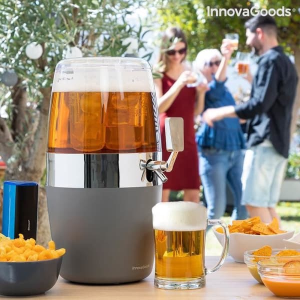 Drikkevaredispenser - InnovaGoods - Freer - Kølende - 2 Isbeholdere - Ideel til Fester