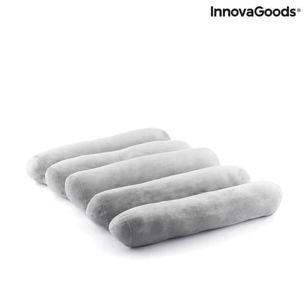 Multifunktionel modulær pude - InnovaGoods - Rollow - Grå - 40x60 cm - Moderne design Grå