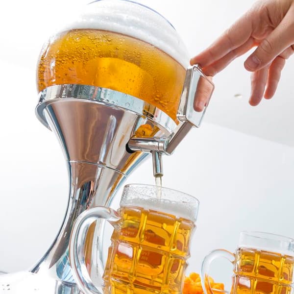 Dryckesdistributör - INNOVAGOODS - Kyldistributör Ball + 2 Sunfold-glas - 3,5 L - Transparent - UV400 Transparent