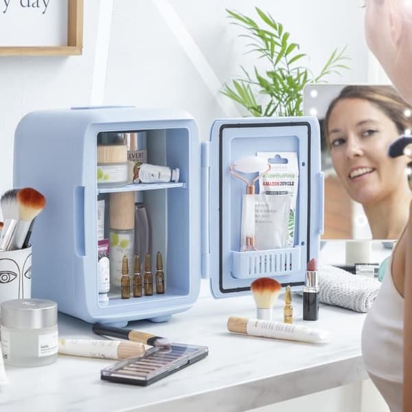 Mini Køleskab til Kosmetik - Frecos - InnovaGoods - 4L - Bærbar - Elektrisk Blå