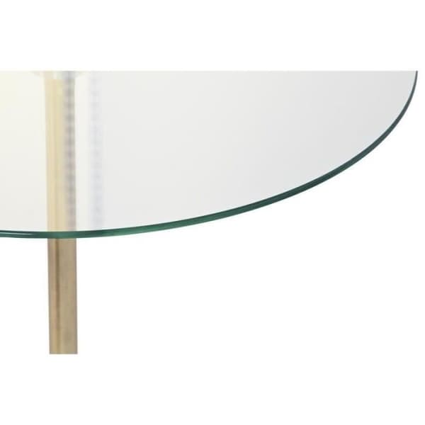Sidobord i glasstål - DKD Home Decor (45 x 45 x 50 cm)