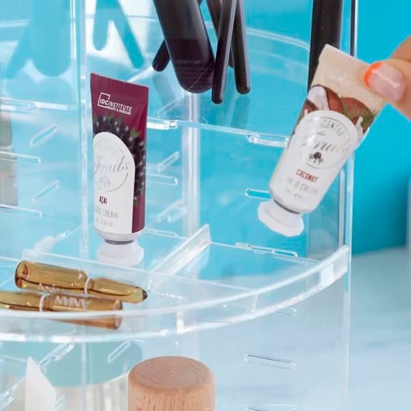 Makeup Organizer - InnovaGoods - Rolkup - 360° Rotational - Practical - Elegant Design