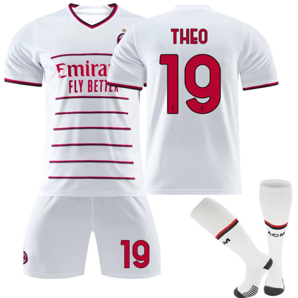 2023 AC Milan Borta fotbollströja 19 THRO Adults S(160-170)