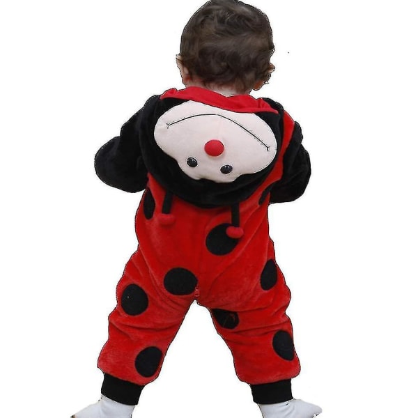 Ca Småbarns Dinosaurdrakt Barn Søt Hettestøvel Dyredrakt Halloween ladybug 18-24 Months