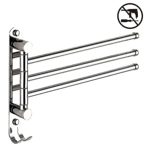 Veggmontert Svingbar Håndklestang Rustfritt Stål Baderomshåndklestang Arm M