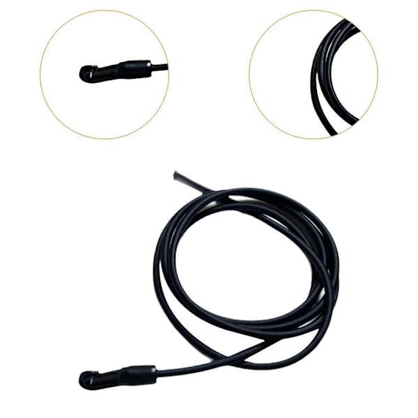 Romaskine Trækrem Reb Snor 2,5M Lang Udskiftning til Bodybuilding Black 2.5m