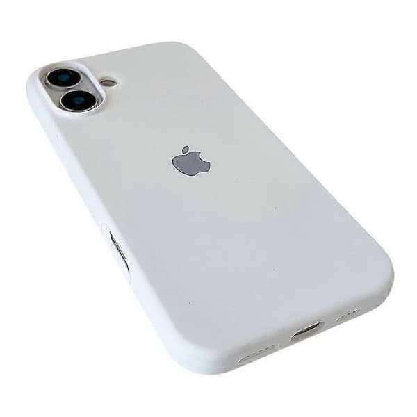Til iPhone 16 Plus deksel støtsikkert silikon bakdeksel - Svart, CJY White