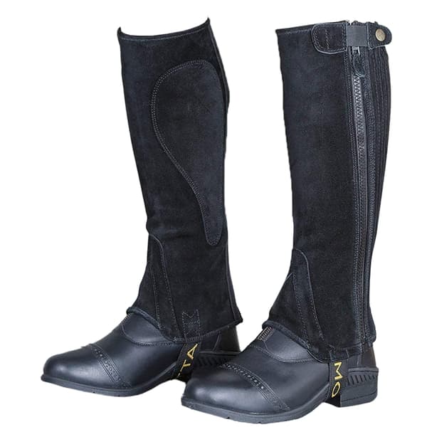 Moretta Barn/Barn Suede Halvchaps L Sort Sort Black L