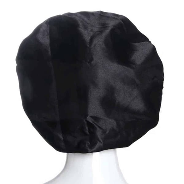 Sovehette - Satenghette - Sovehette Svart one size svart black