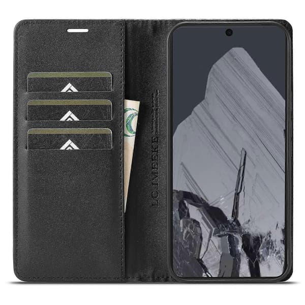 LC.IMEEKE Til Google Pixel 10 Pro Pixel 10 Pung Etui Kulfiber Tekstur Læder Telefon Cover - Ho Multicolor Vertical Stripe