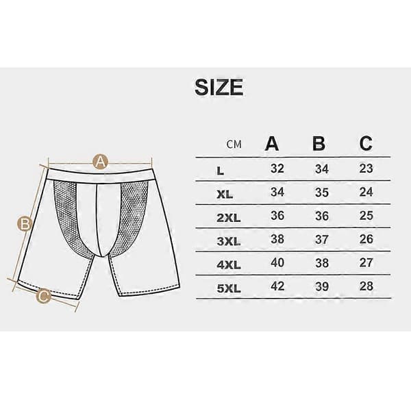 Mænds ultrabløde mesh hurtigtørrende sportsundertøj åndbare boxer briefs sort black L