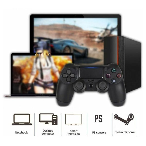 Fjerde generation af Ps4 Host trådløs Bluetooth-gamepad med hvidt PS4 letvægtsopladningsgreb