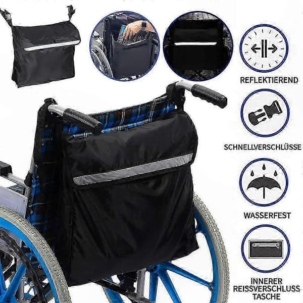 Vattentät mobilitetsväska med reflexband för säkerhet och bekvämlighet