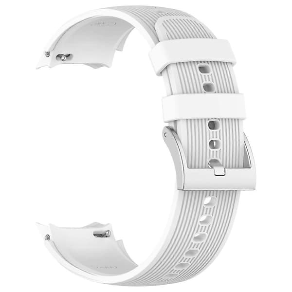 Lodret tekstur silikone urrem til OPPO Watch X2 White