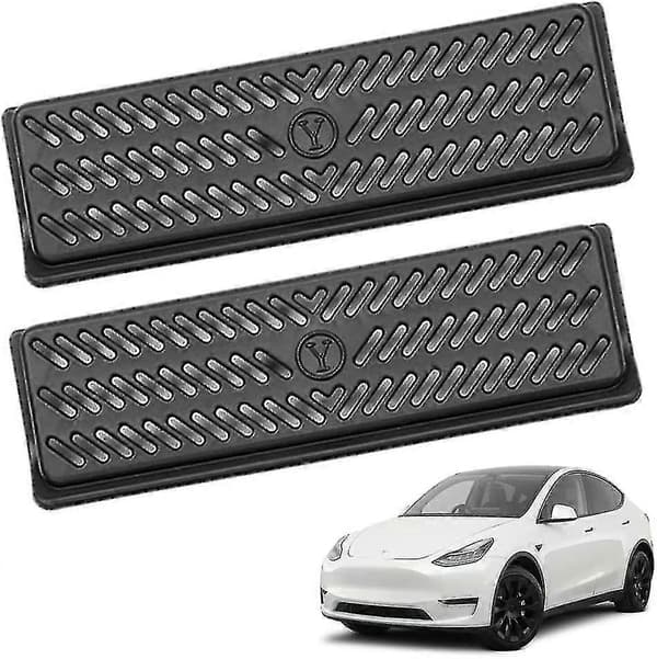 Erstatningssett for luftstrømventil for Tesla Model Y/Model 3, luftstrømdeksel under seteventilmaske, 2 stk Tesla Model Y-tilbehør For Model 3