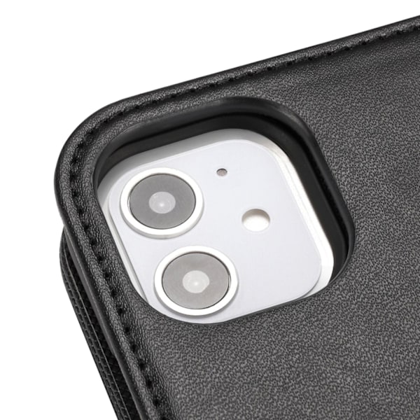held iPhone 11 / XR - Multi-rum 2i1 Magnetisk Etui / Cover - Sort Black Svart