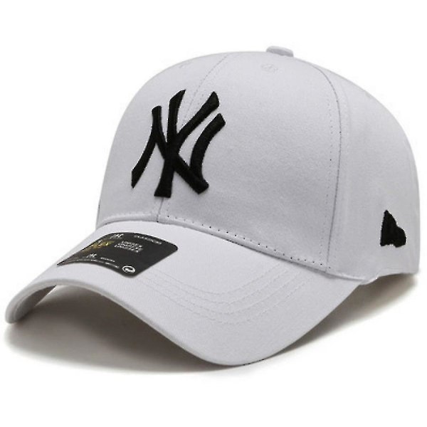 Mode Herre Dame Baseball Cap Ny Snapback Sport Hip-hop Solhat Basecap Caps white black