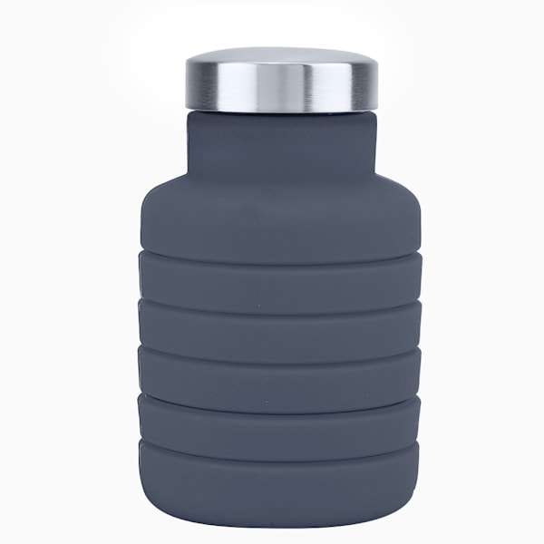 500ML Portabel Vikbar Hopfällbar Utomhus Resemugg Vattenflaska Kontor Hem (Svart) 0.2