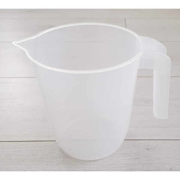 QU*2L måttbägare. Köksredskap för hushållet. Transparent och klar, 2000 ml kapacitet. BPA-fri. Måttbägare PT, OZ och ML.