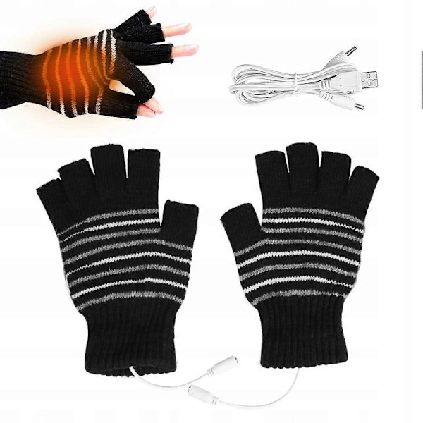 Universal Opvarmede Handsker Til Usb Varme Handsker Til Vinter Hit Vinter black universal