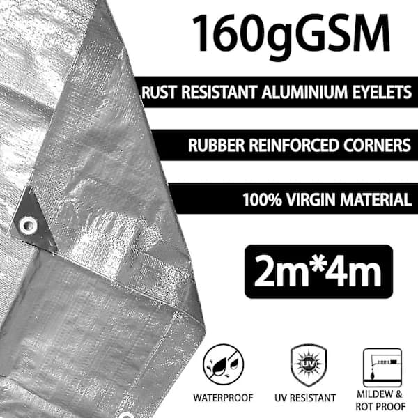 Pressu Heavy Duty (2x4m 160g/m2) Vedenpitävä pressu[pl]