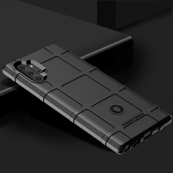 Stötsäkert skyddsfodral i silikon med full täckning för Galaxy Note 10 Pro / Note 10+ Black