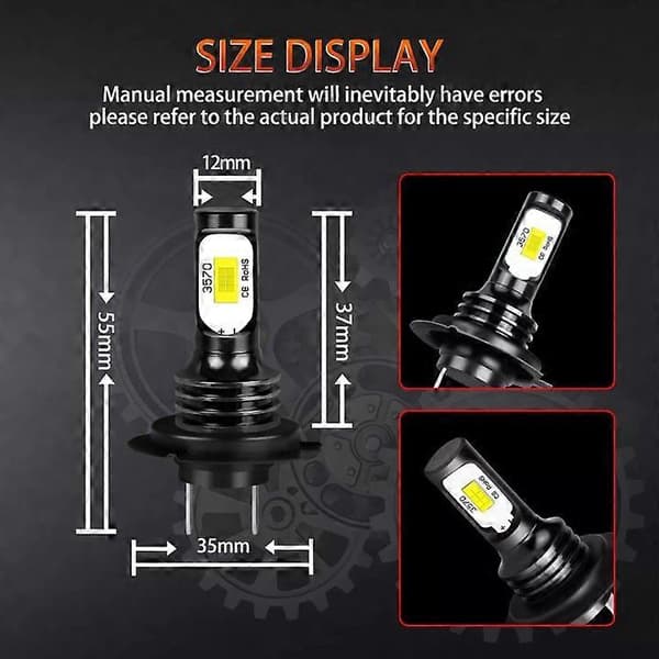 For Ford Custom Transit Led Hvit Xenon Canbus Hovedlys Tåkelys Sidelyspærer 8x