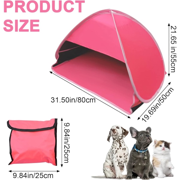 Pieni kokoontaittuva rantateltta Anti-UV, Koko L, 1 kpl rantateltta