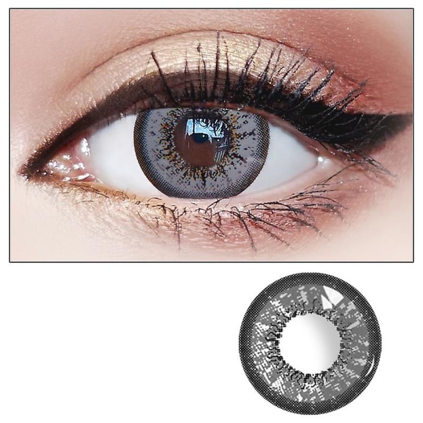 Øjenkontaktlinser Halloween Cosmetic Cosplay Vampyrfarvet Lens Grandiosa Gray