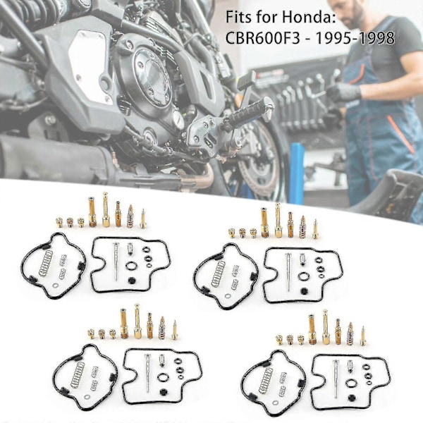 Förgasare Reparationssatser Passar Honda 1995-1998 Cbr600f3-cbr600