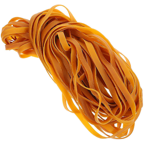 45 st Gummiband Stora Tjocka Elastiska Gummiband Kraftiga Sopsäckband Rep Yellow 29.5X1CM
