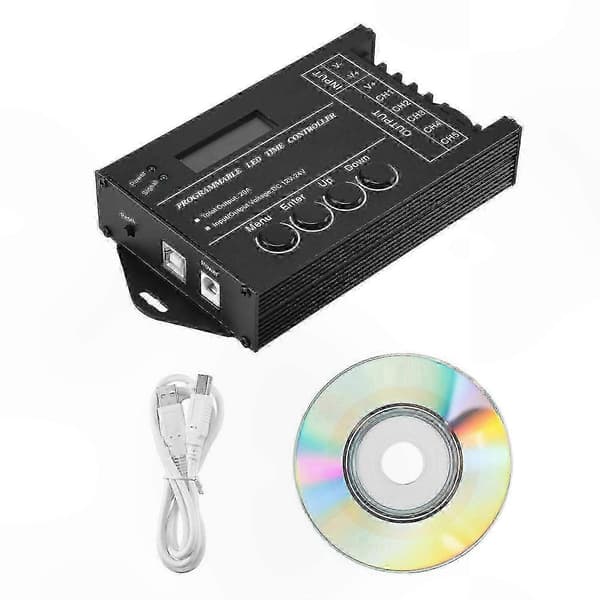TC420 5-kanals RGB LED-kontroller, 12V-24V DC, programmerbar tidsdimmer