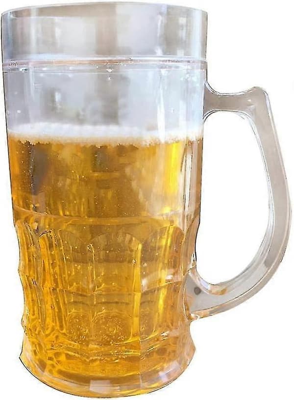 Knepig Ölmugg - Dubbel Interlayer Is Skämt Fake Ölmugg (401-500ml)