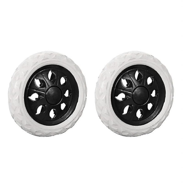 Set Of 2 Replacement Foam Rubber Shopping Cart Caster Wheels (black, Hot Wheels)