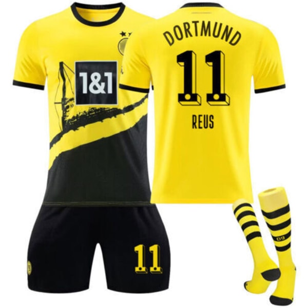 23-24 Børnesæt Træningsdragter Kort skjorte+shorts+sokker sportsæt juventus 23/24 hjemmebanesæt #blank juventus 23/24 home kit #blank #22 (6-7 years)