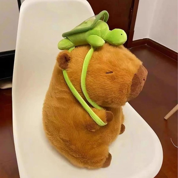 Capybara Plys | Fyldt Capybara Plyslegetøj | Skildpadde Capybara Plys | Capybara Plys Pude | Sød Capybara Fyldt Legetøj | Capybara Fyldt Dyr | Ca