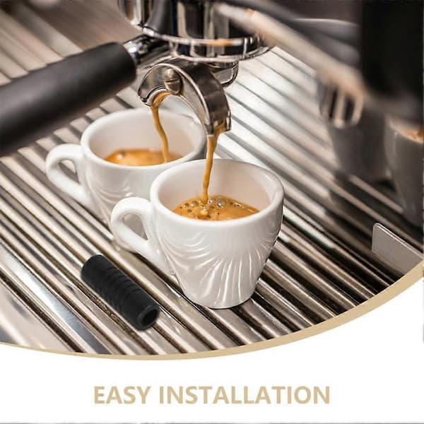 Gummibeskyttelse til dampstav Dampstav Gummidel Varmebestandig muffe til kaffemaskiner Black