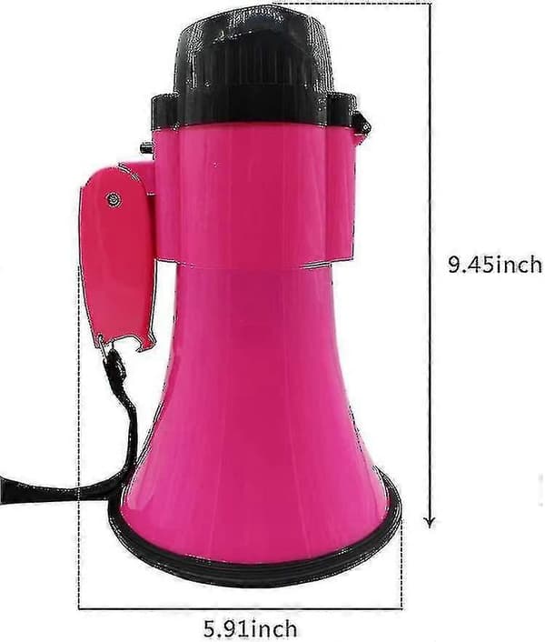 Portable Megaphone (30 Watt) - Built-in Music, Adjustable Volume, and Convenient Strap
