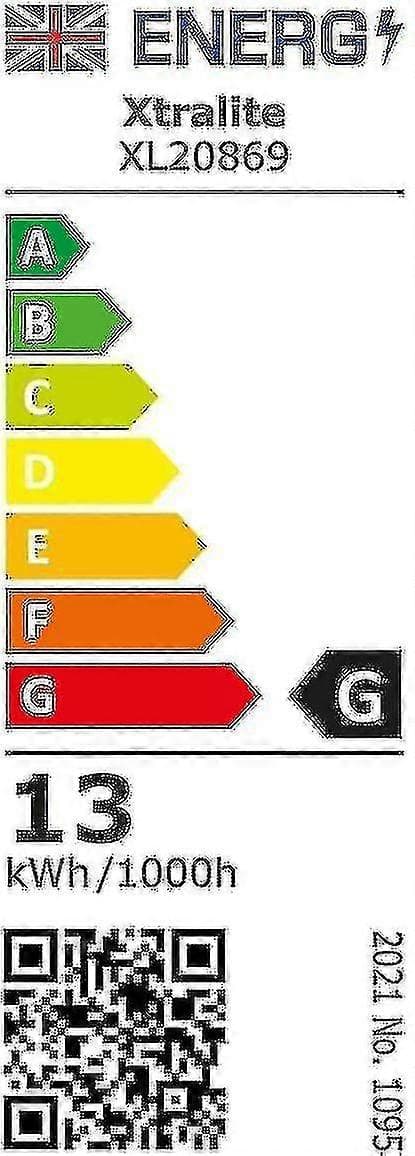 Xtralite 13w CFL dagslyserstatningspære 4-pinners 2g7-base (6400k)CJY
