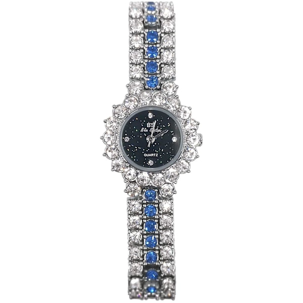 Women's Dress Watch Luxury Quartz Small Face Diamond Shining Bling Watches Silver Analog Watch For Wo