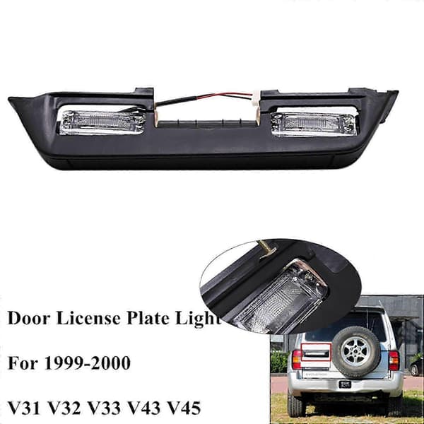 Nummerskyltsbelysning för Pajero Montero II 2 (1990 - 2000)CJY Black