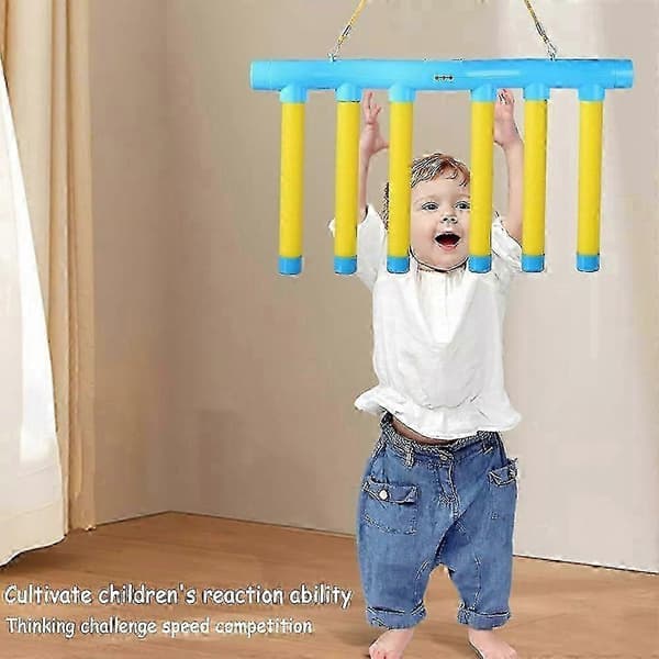 Reflex Challenge-spel - Träning av hand-öga-koordination med fallande pinnar yellow